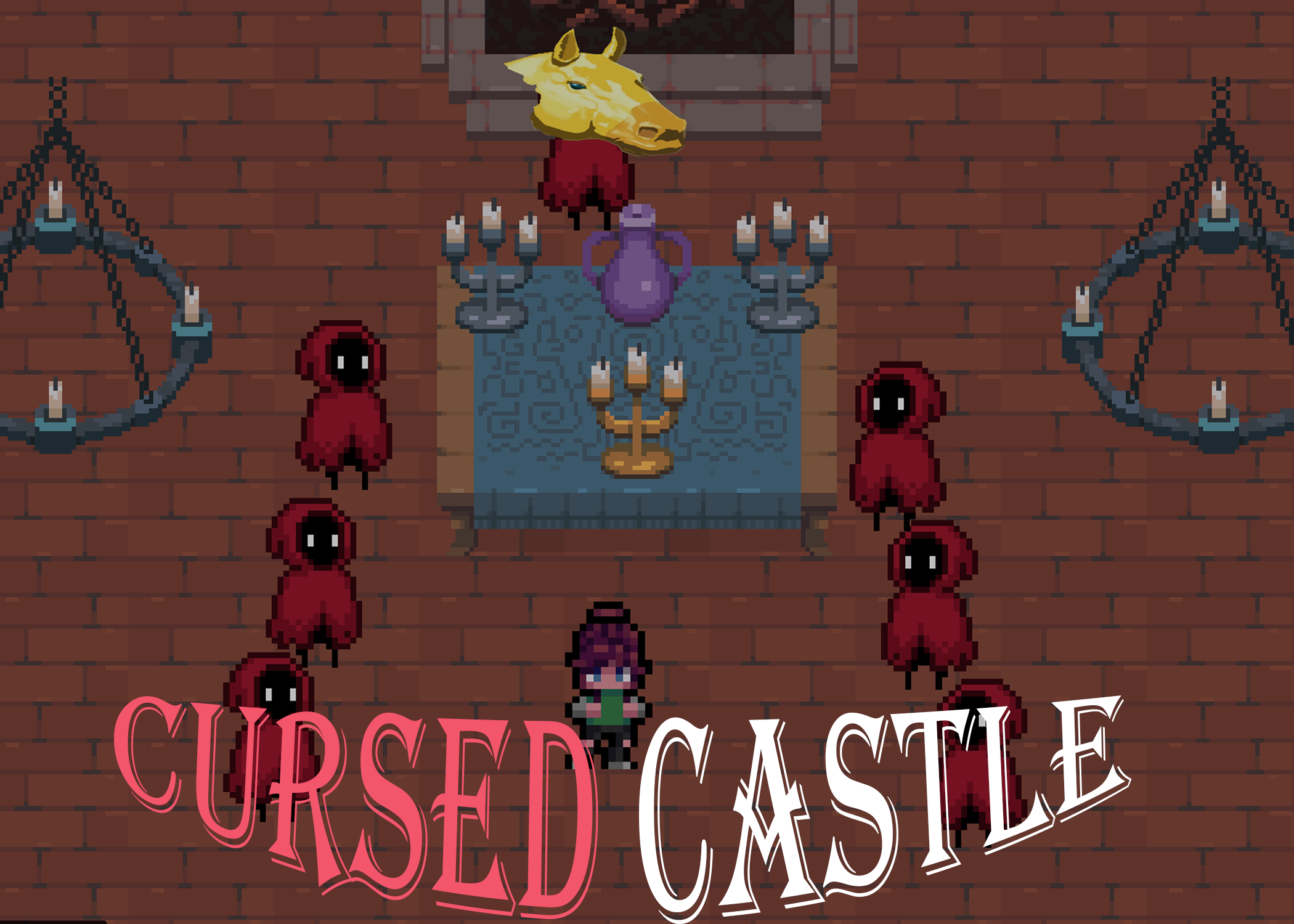 Cursed Castle - Top-down horror puzzle